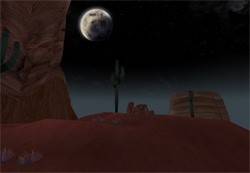 The mysterious region at night